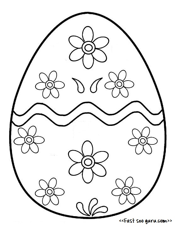 Print out easter egg decorating coloring pages ideas for adults